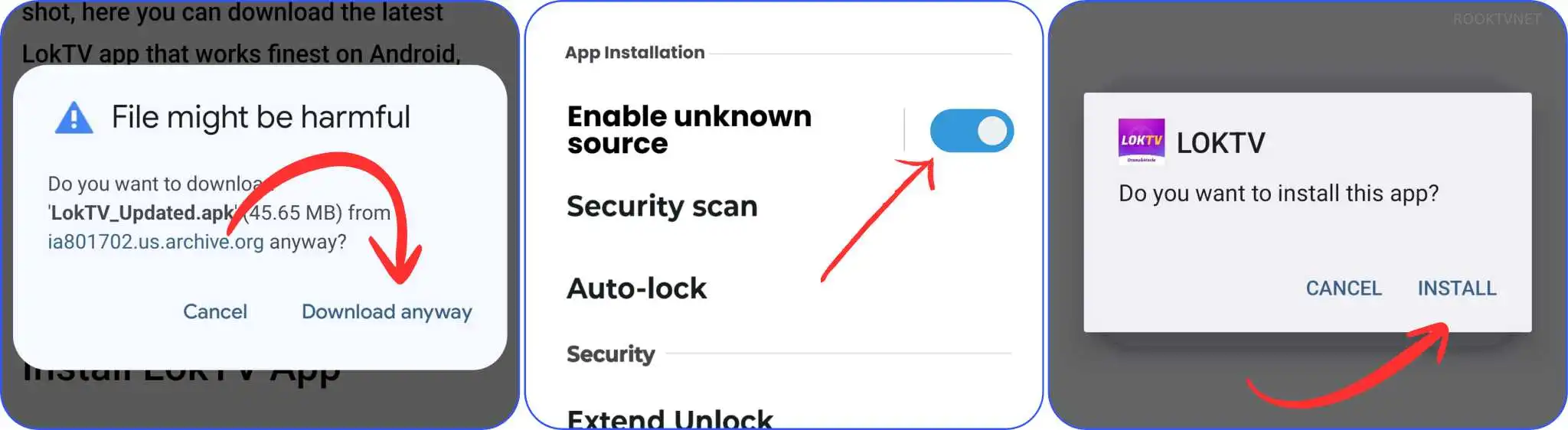 Download and Install LookTV